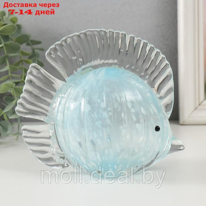 Сувенир стекло "Голубая рыбка" под муранское стекло 15х7х13 см - фото 5 - id-p218426206