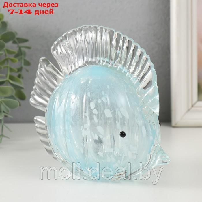 Сувенир стекло "Голубая рыбка" под муранское стекло 15х7х13 см - фото 6 - id-p218426206