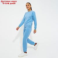 Костюм женский (свитшот, брюки) MINAKU: Casual Collection цвет голубой, размер 42