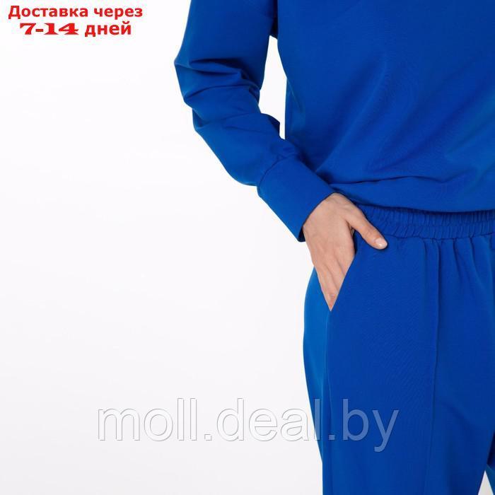 Комплект женский повседневный (свитшот и брюки), электро, размер 44-46 - фото 5 - id-p220460342