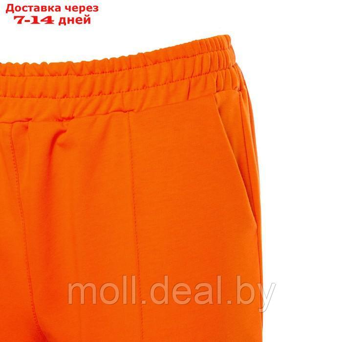 Комплект женский повседневный (свитшот и брюки), оранжевый, размер 46-48 - фото 2 - id-p220460351