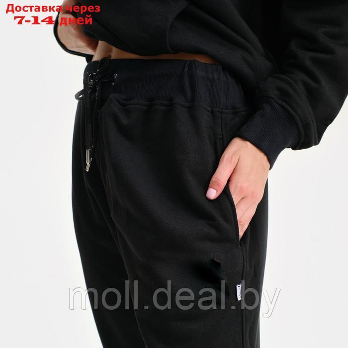 Костюм женский (толстовка/брюки), цвет чёрный/принт МИКС, размер S - фото 9 - id-p220460362