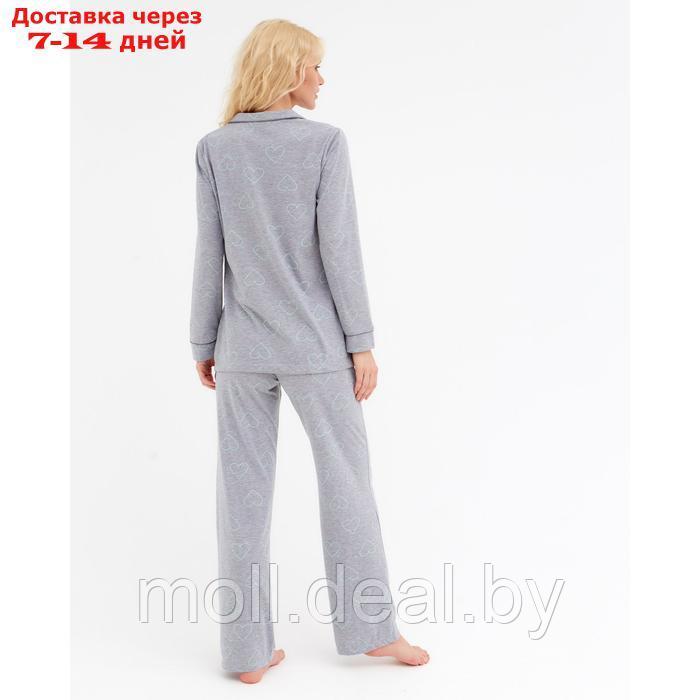 Пижама женская (рубашка и брюки) KAFTAN "Fresh" р. 52-54 - фото 7 - id-p220461328