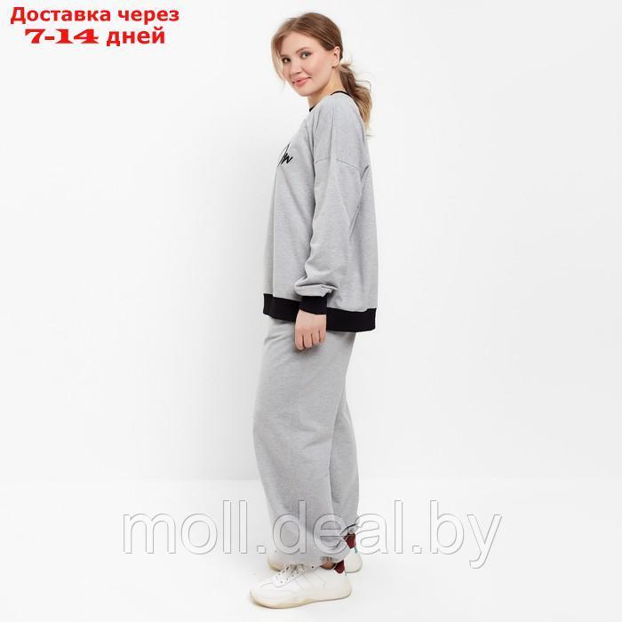 Костюм женский MINAKU: Casual Collection цвет серый, р-р 52 - фото 3 - id-p220460375