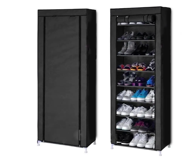 Органайзер для обуви,шкаф 9 полок (153х30х60см)черный - фото 3 - id-p204440762
