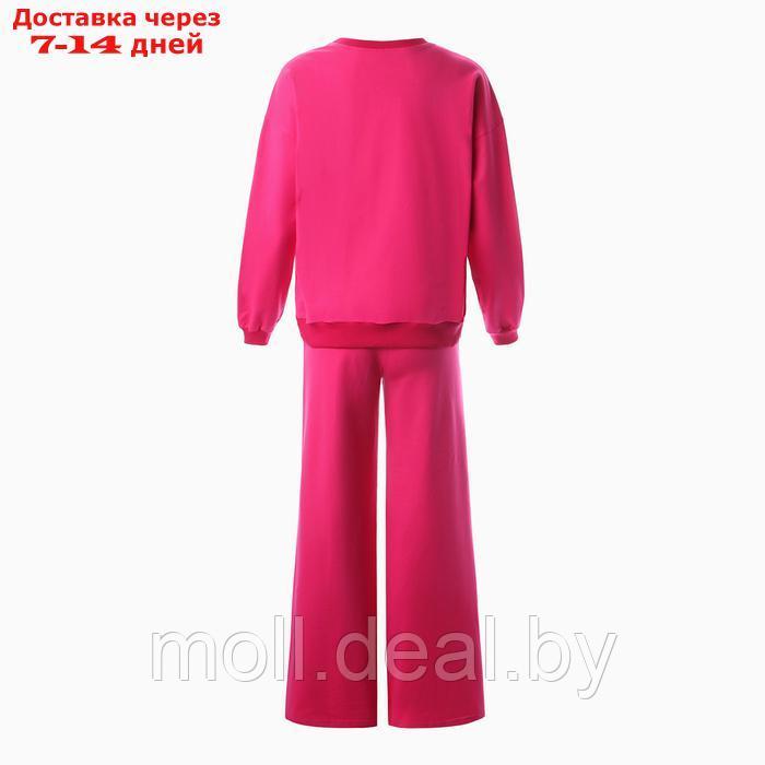 Комплект женский (свитшот/брюки), цвет фуксия, размер 48 - фото 9 - id-p220460405