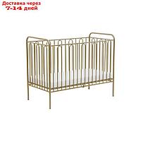 Детская кроватка Polini kids Vintage 110 металлическая, цвет бронзовый