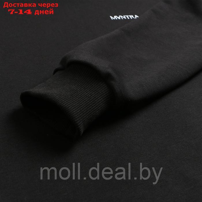 Комплект женский (толстовка/брюки), цвет чёрный, размер 44 - фото 2 - id-p220460437