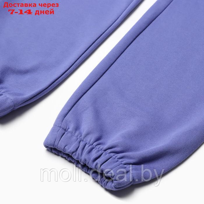 Костюм женский (толстовка и брюки), цвет лиловый, размер 44 (M) - фото 4 - id-p220460440