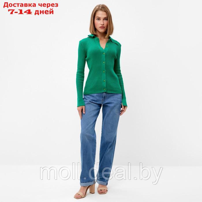 Джемпер женский MINAKU: Knitwear collection цвет зёленый, размер 46-48 - фото 6 - id-p220459468