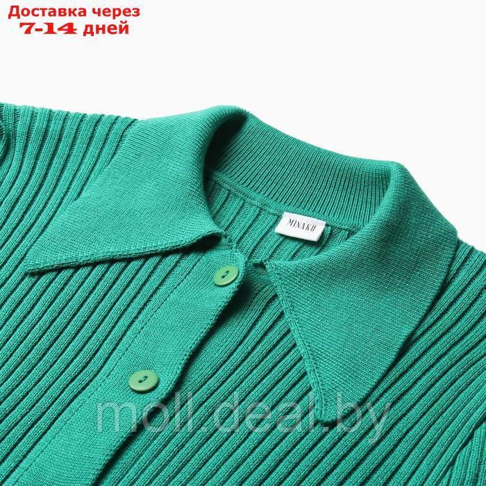 Джемпер женский MINAKU: Knitwear collection цвет зёленый, размер 46-48 - фото 10 - id-p220459468