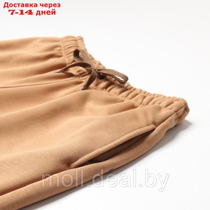 Костюм женский (толстовка и брюки), цвет бежевый, размер 50 - фото 10 - id-p220460460