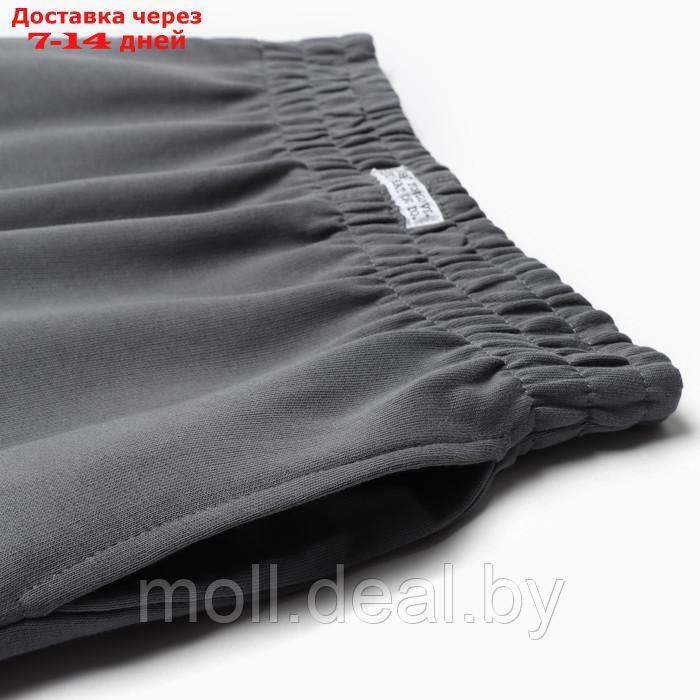 Костюм женский (толстовка и брюки), цвет тёмно-серый, размер 44 (M) - фото 5 - id-p220460462