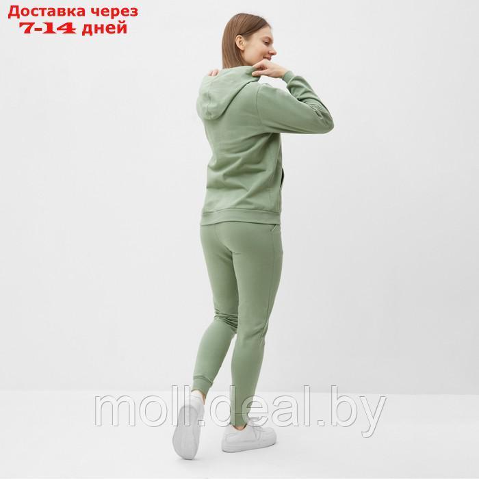 Комплект женский (фуфайка/брюки) НАЧЁС, цвет оливковый, размер 44 - фото 3 - id-p220460466