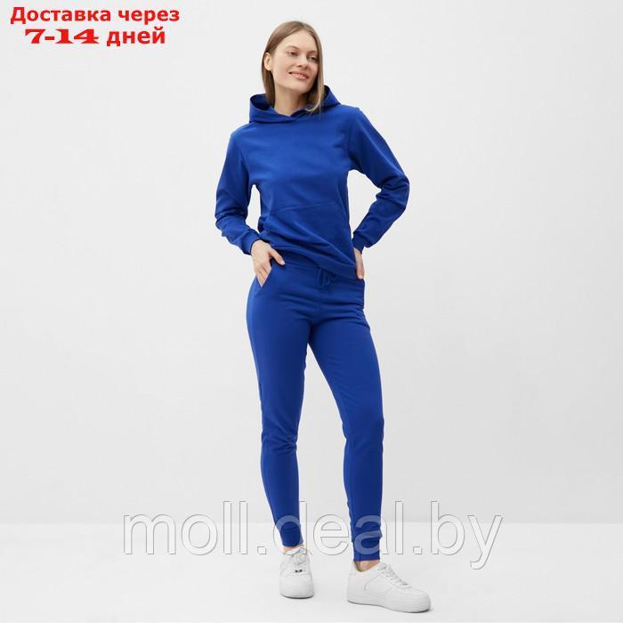 Комплект женский (фуфайка/брюки) НАЧЁС, цвет синий, размер 44 - фото 1 - id-p220460468