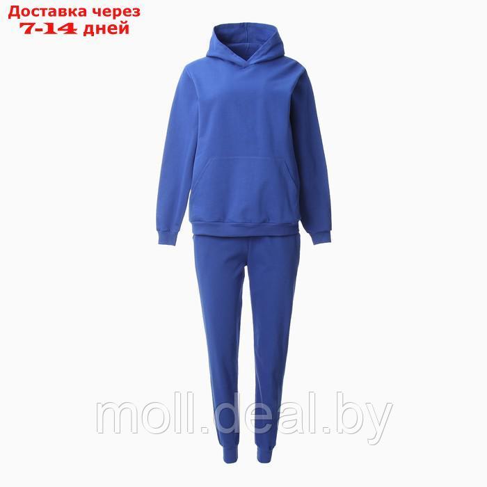 Комплект женский (фуфайка/брюки) НАЧЁС, цвет синий, размер 44 - фото 4 - id-p220460468