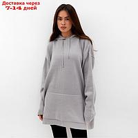 Джемпер женский MIST с капюшоном, серый, onesize (44-48)