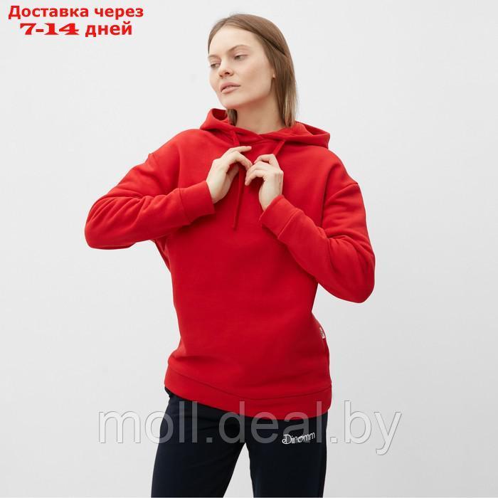 Толстовка женская, цвет красный, размер 48-50 (L-XL) - фото 1 - id-p220459553