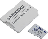 Карта памяти Samsung EVO Plus MB-MC512KA/RU/KR microSDXC Memory Card 512Gb Class10 UHS-I U3+ microSD-- SD