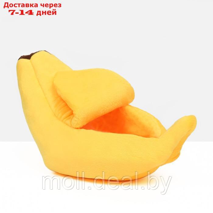 Лежанка-домик для животных "Банан", 40 х 15 х 10 см, жёлтый - фото 3 - id-p220459584