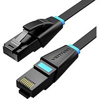 Патч-корд Vention прямой UTP cat.6, RJ45 - 5м. плоский Черный IBJBJ