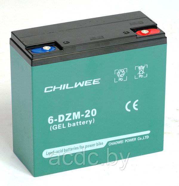 Аккумулятор 12V тяговый 6-DZM-20 (6-DZF-20) GEL CHILWEE 20Ah - фото 3 - id-p220482107