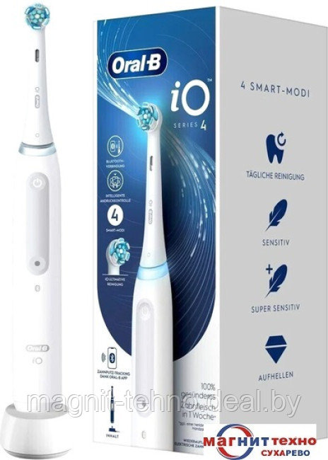 Электрическая зубная щетка Oral-B iO Series 4 IOG4.1A6.0 (белый)