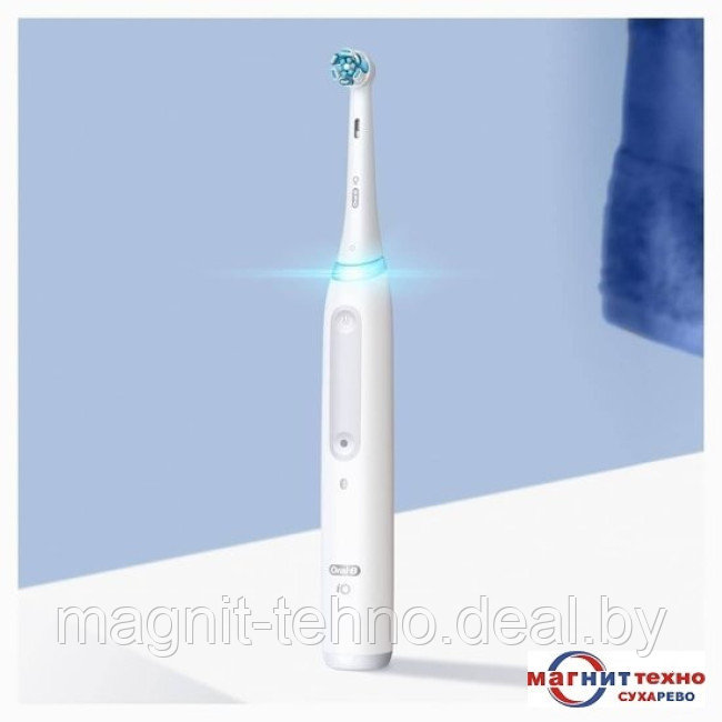 Электрическая зубная щетка Oral-B iO Series 4 IOG4.1A6.0 (белый) - фото 4 - id-p220482187