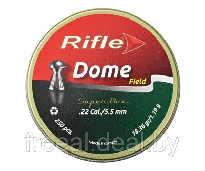Пули Rifle Field Series Dome 5,5 мм, 1,19 г (250 штук)