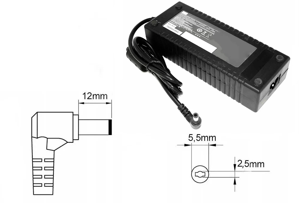 Оригинальная зарядка (блок питания) для ноутбуков Hp PA-1181-08,nx9005, nx9008, nx9010, 135W, штекер 5.5x2.5мм
