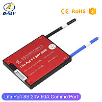 BMS LFP 8S 24V 60А DALY common port with balance