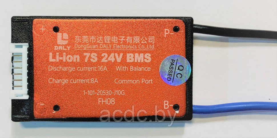 BMS Li-ion 7S 24V 16A DALY common port with balance - фото 1 - id-p220488642