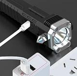 Фонарик спасательный аккумуляторный LED 3W TORCH, фото 3