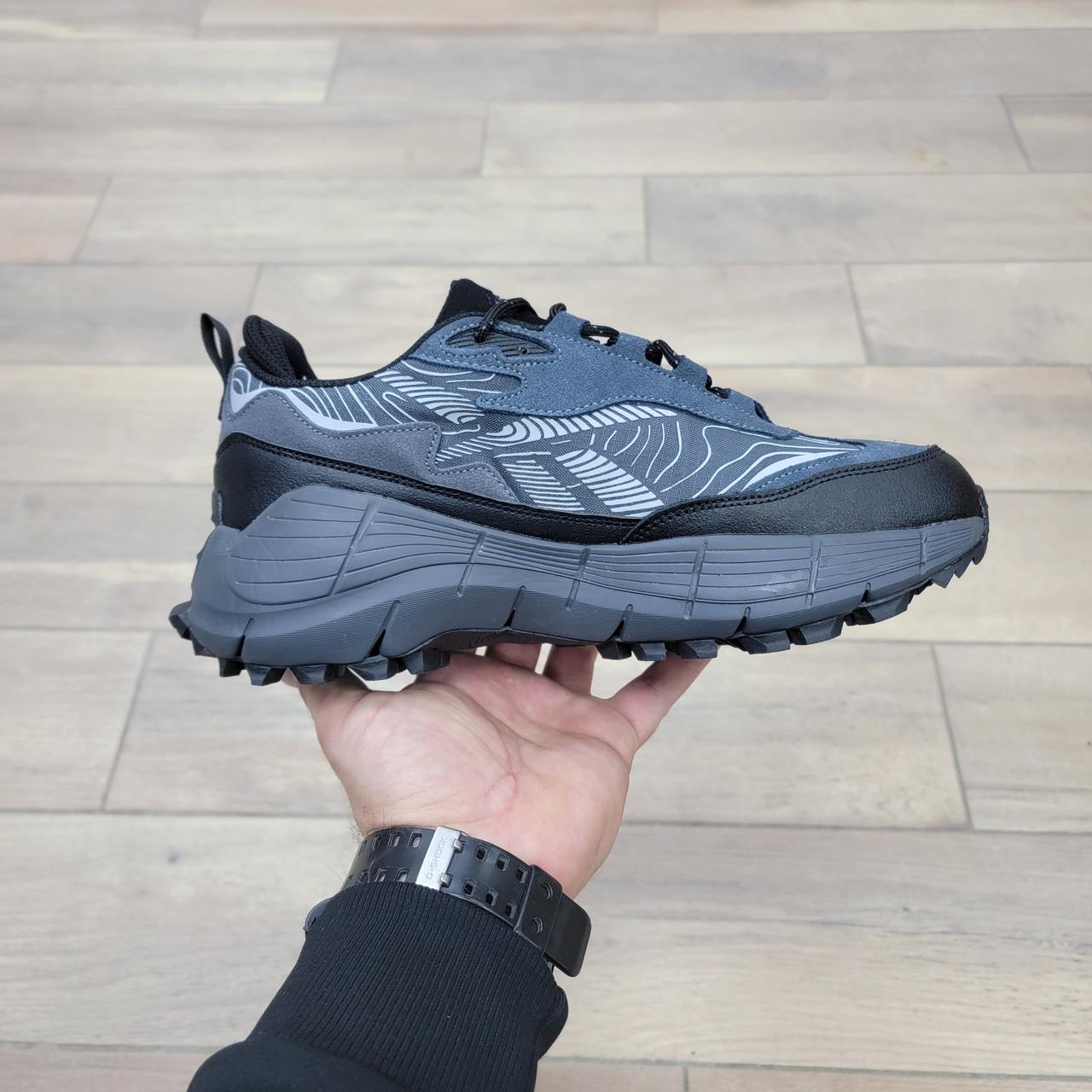 Кроссовки Reebok Zig Kinetica 2.5 Gray Black - фото 2 - id-p220435899