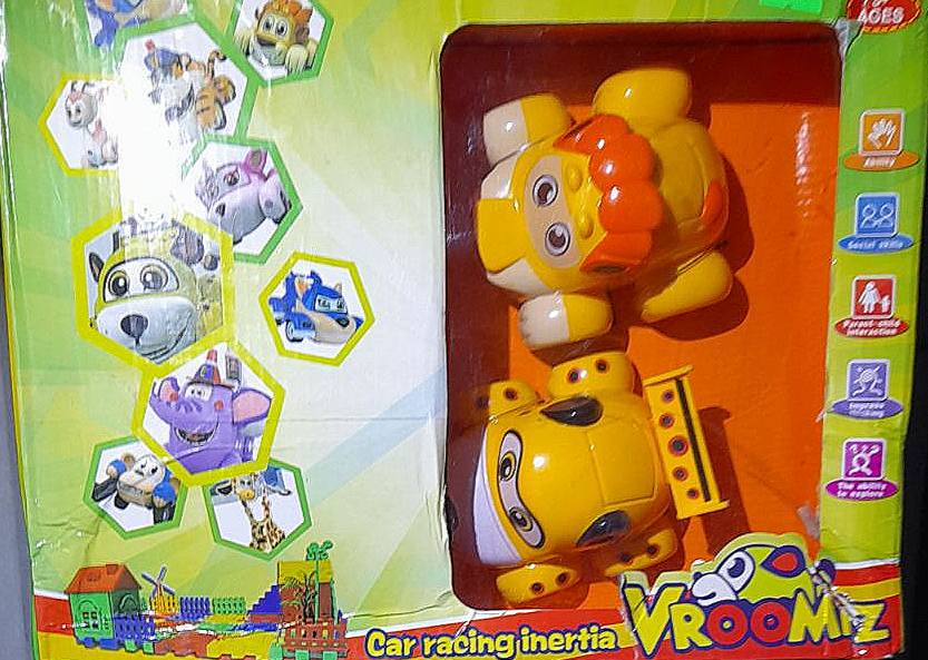 Набор инерционных игрушек из серии VROOMIZ врумиз с конструктором 1301 спиди - фото 1 - id-p220488691