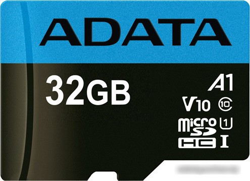 Карта памяти A-Data Premier AUSDH32GUICL10A1-RA1 microSDHC 32GB (с адаптером) - фото 2 - id-p220488978