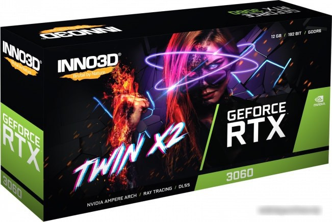 Видеокарта Inno3D GeForce RTX 3060 Twin X2 12GB GDDR6 N30602-12D6-119032AH - фото 3 - id-p220489018