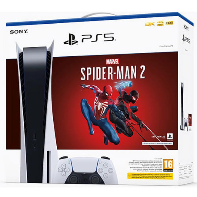 Игровая приставка Sony PlayStation 5 CFI-1216A + Spider-Man 2 (цифровой ключ) - фото 3 - id-p220482252