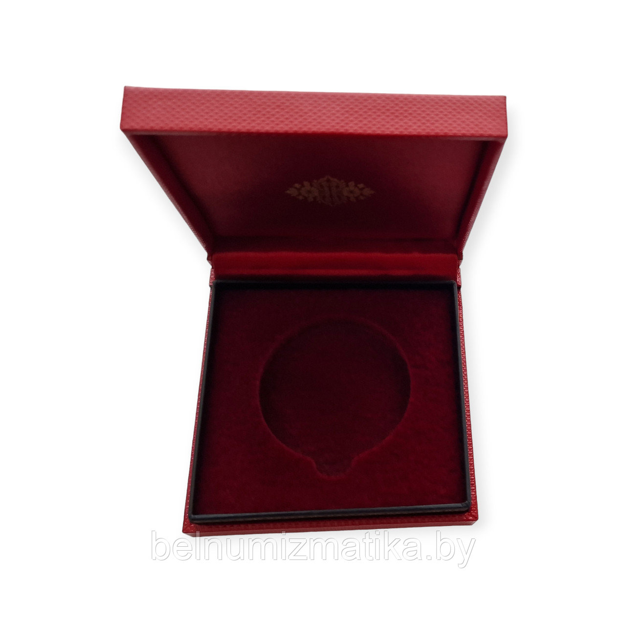 Футляр для монеты в капсуле Ø 58.00 мм красный с надписью "Слуцк" - фото 3 - id-p220489065