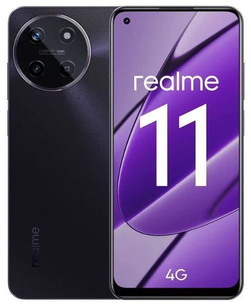 Игровой смартфон телефон для игр REALME 11 RMX3636 8/128Gb черный - фото 1 - id-p220531742