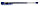 Ручка гелевая Buro Laconic корпус прозрачный, стержень синий, фото 2