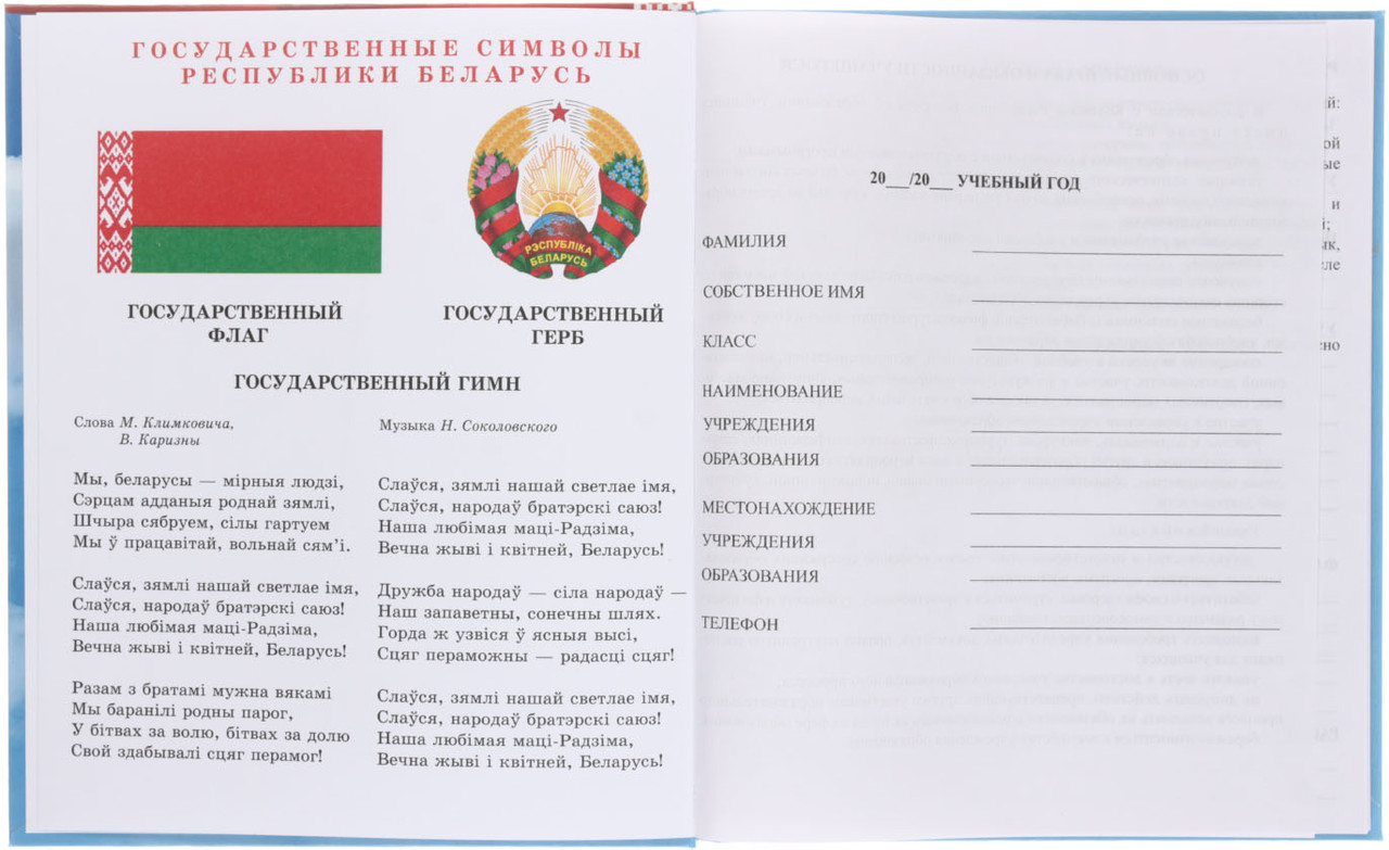 Дневник школьный «Брестская Типография» 44 л., для 3-4 классов (на русском языке), «вид 2 - для девочки» - фото 2 - id-p220531925