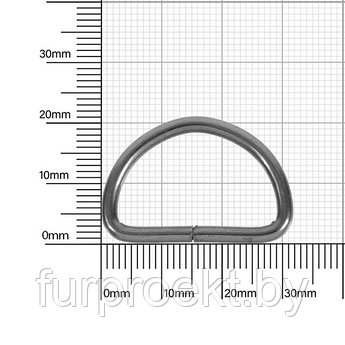 Полукольцо 25мм бл/ник 2,8 мм