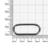 Кольцо овальное 30-31 мм бл/ник 2,5мм D
