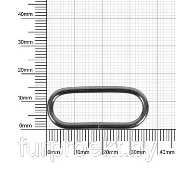 Кольцо овальное 30-31 мм бл/ник 2,5мм D