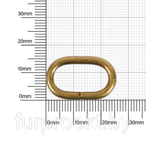 Рамка 20х10мм (3,1-3,15) антик роллинг D