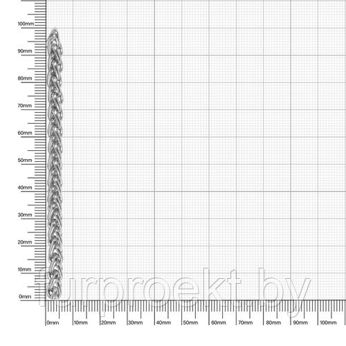 Цепочка Y 22 10м полир ник+лак