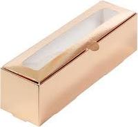 Коробка для макаронс Золото 21*5,5*5,5 см