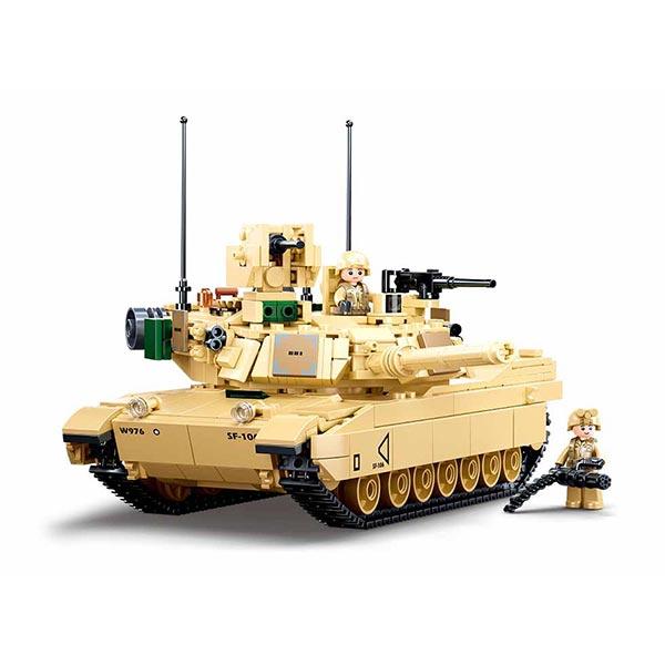 Конструктор Sluban Танк Brown M1A2 Abrams - фото 3 - id-p220532721