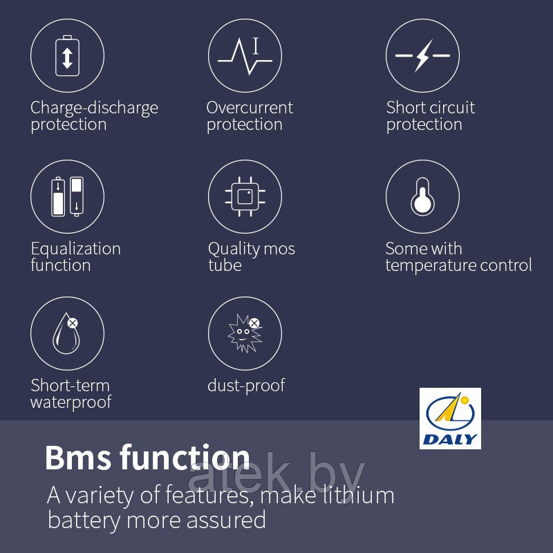 BMS Li-ion 10S 36V 25A DALY common port with balance - фото 4 - id-p220532689